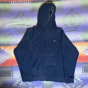 Vintage Navy nike hoodie size small